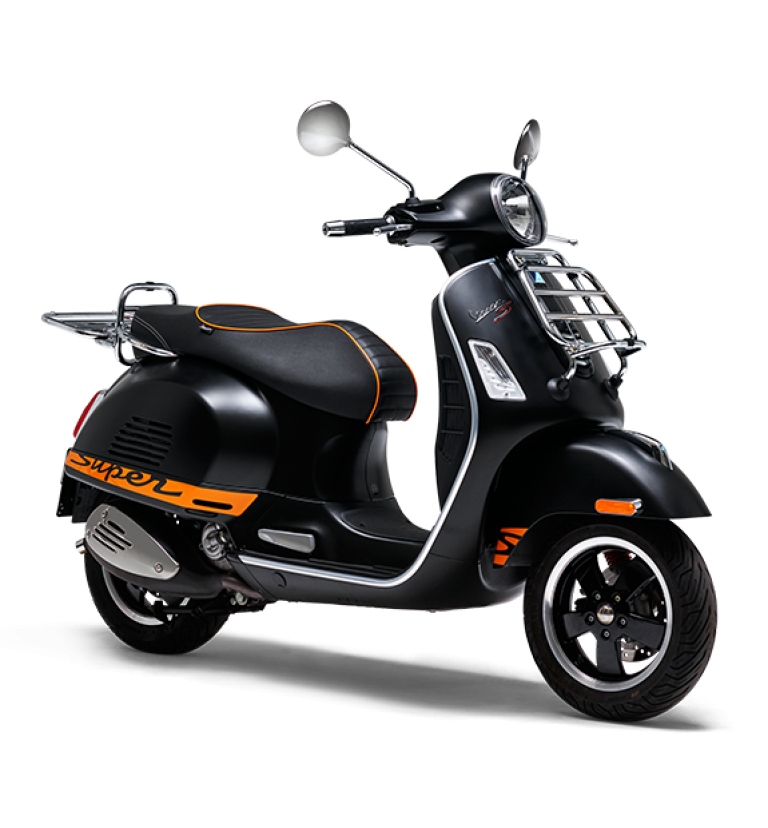 Scooter and moped motorcycle rider information and safety  tips from TAC in Australia. This Vespa GTS 300 Super Sport FL is a LAMS motorbike for learners